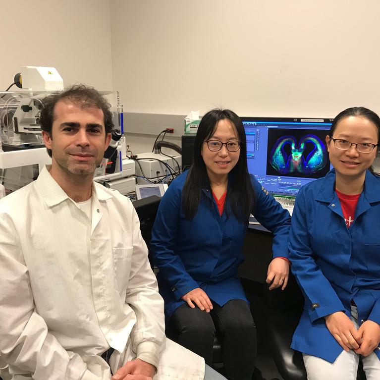 Sika Zheng in lab